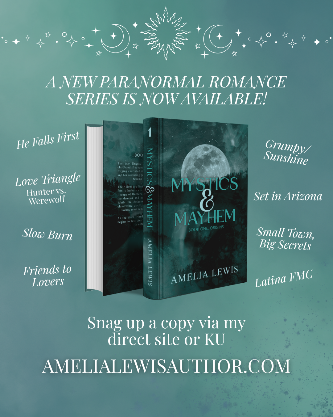 Standard Edition Mystics & Mayhem Book One: Origins by Amelia Lewis